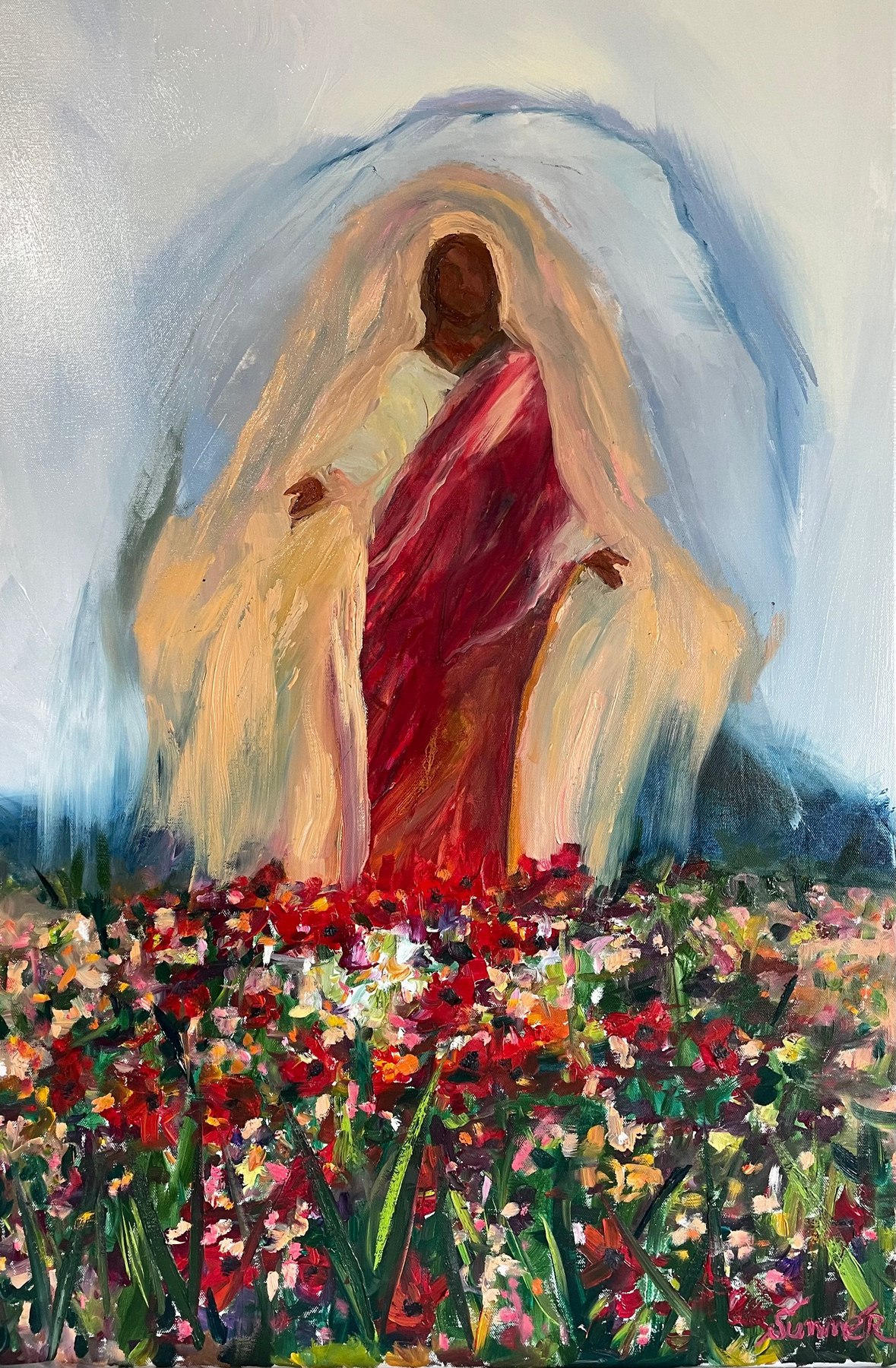 He Brings the Garden, devotional painting by Summer Ray
