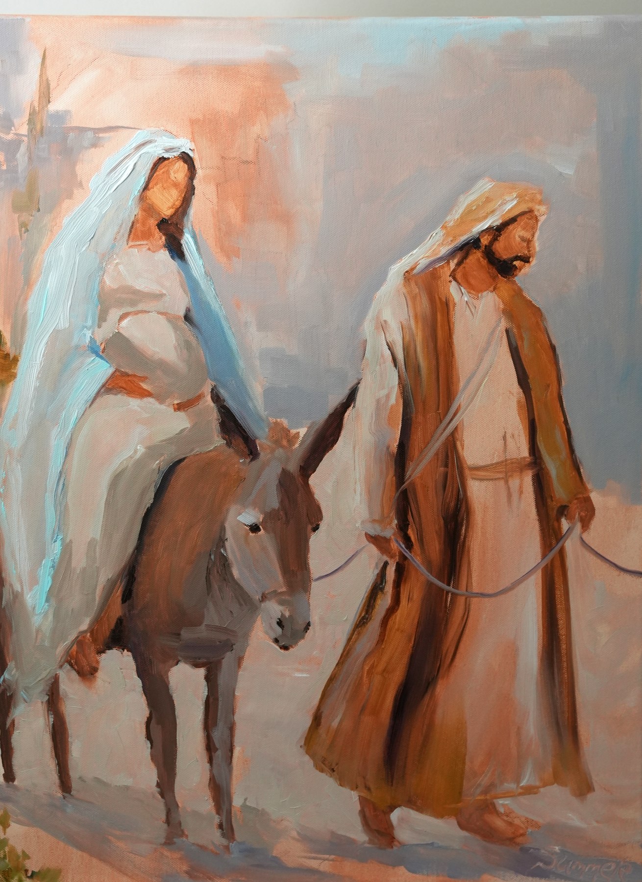 Promise to Bethlehem, new oil painting by Summer Ray